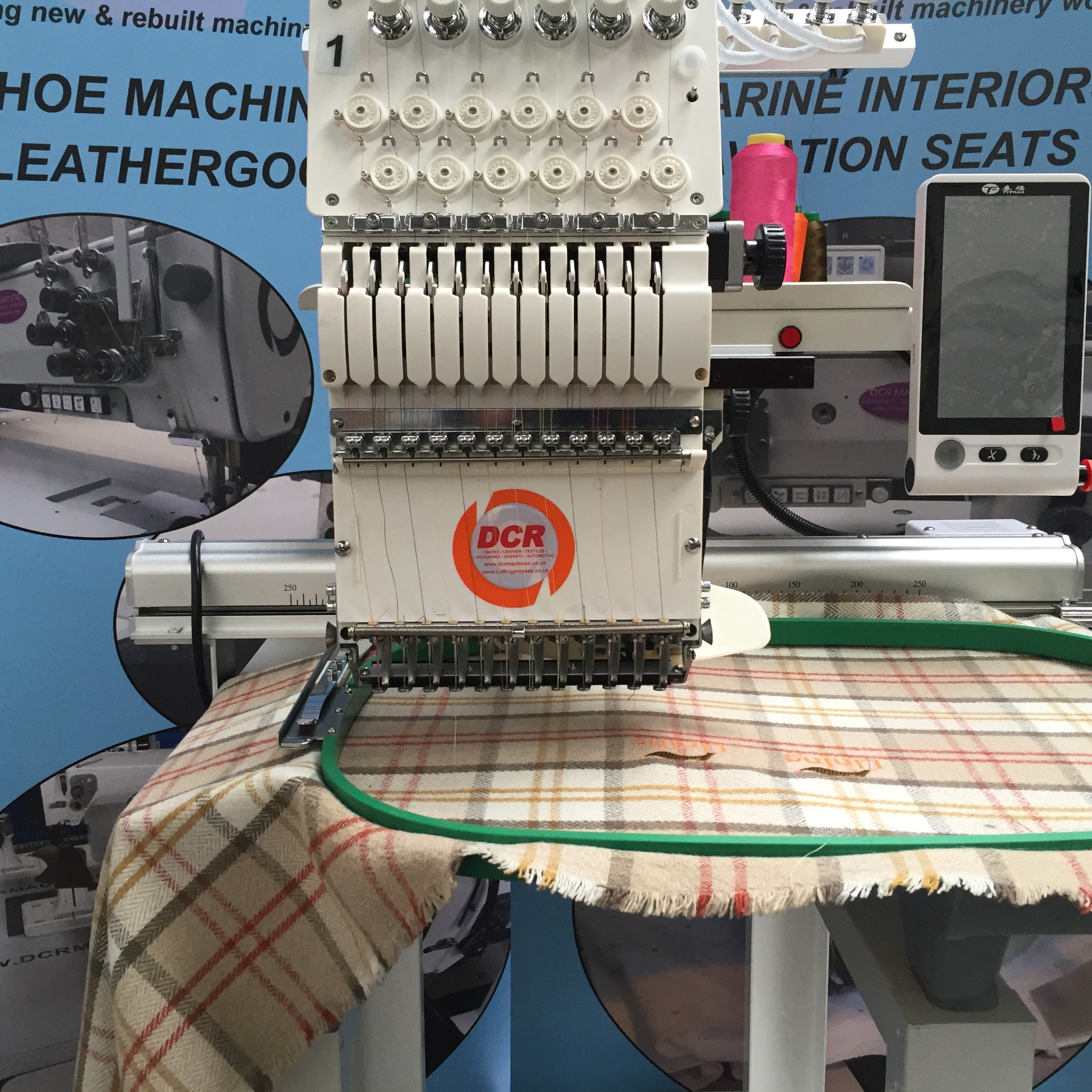 Photo of an DCR 112N- Industrial 12 Needle Embroidery Machine Industrial Sewing Machines